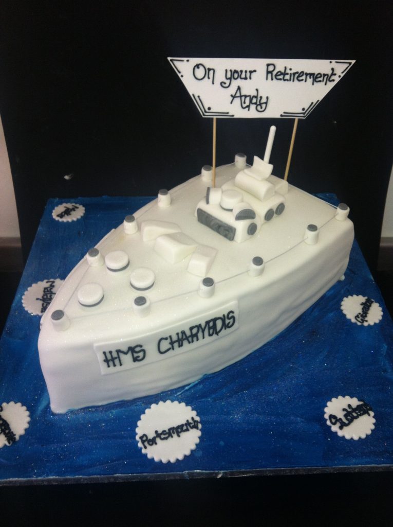 Nautical sea boat theme cake